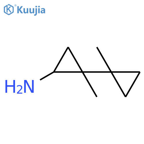2-METHYL-2-(1-METHYLCYCLOPROPYL)CYCLOPROPAN-1-AMINE structure