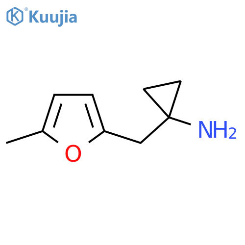1-(5-methylfuran-2-yl)methylcyclopropan-1-amine structure