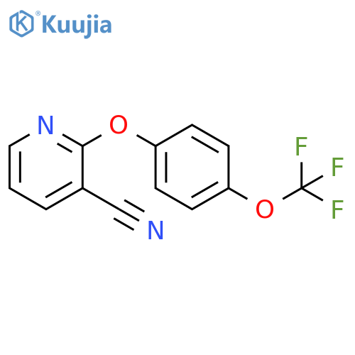 2-[4-(Trifluoromethoxy)phenoxy]nicotinonitrile structure
