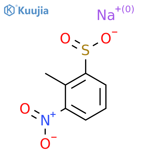 Sodium 2-methyl-3-nitrobenzene-1-sulfinate structure