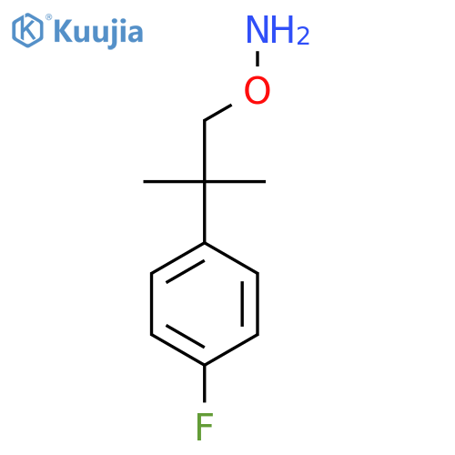 O-2-(4-fluorophenyl)-2-methylpropylhydroxylamine structure