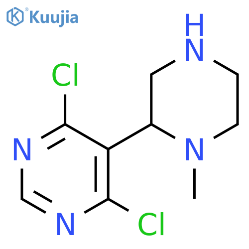 4,6-dichloro-5-(1-methylpiperazin-2-yl)pyrimidine structure