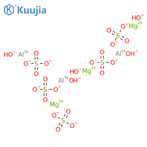 Aluminum magnesium hydroxide sulfate structure