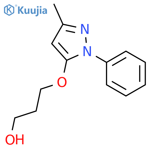 1-Propanol,3-[(3-methyl-1-phenyl-1H-pyrazol-5-yl)oxy]- structure