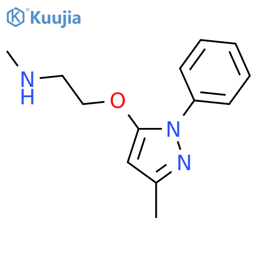 Ethanamine,N-methyl-2-[(3-methyl-1-phenyl-1H-pyrazol-5-yl)oxy]- structure