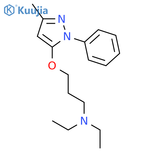 1-Propanamine,N,N-diethyl-3-[(3-methyl-1-phenyl-1H-pyrazol-5-yl)oxy]- structure