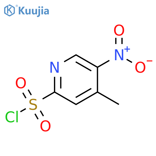4-methyl-5-nitropyridine-2-sulfonyl chloride structure