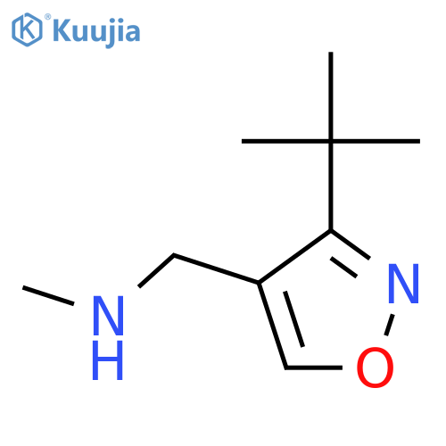 1-(3-Tert-butyl-1,2-oxazol-4-yl)-N-methylmethanamine structure
