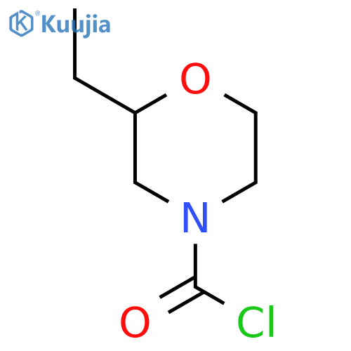 2-Ethylmorpholine-4-carbonyl chloride structure