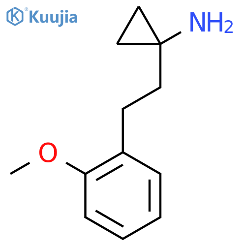 1-2-(2-methoxyphenyl)ethylcyclopropan-1-amine structure
