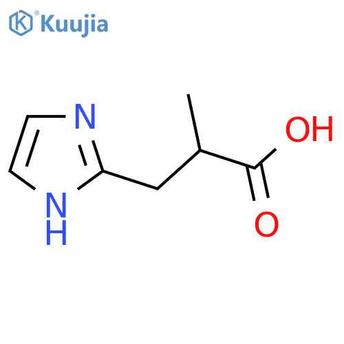 3-(1H-imidazol-2-yl)-2-methylpropanoic acid structure
