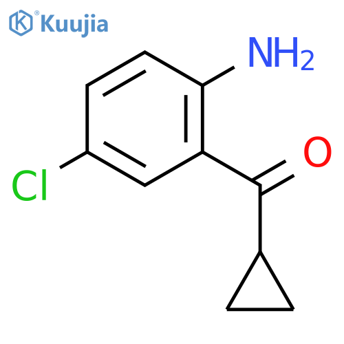 (2-Amino-5-chlorophenyl)(cyclopropyl)methanone structure