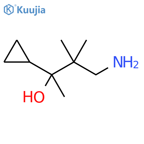 Cyclopropanemethanol, α-(2-amino-1,1-dimethylethyl)-α-methyl- structure