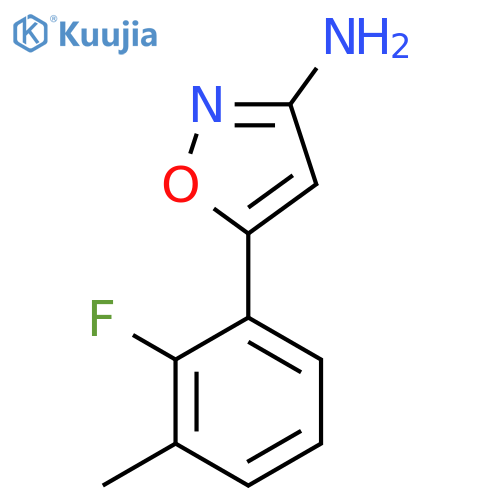 5-(2-fluoro-3-methylphenyl)-1,2-oxazol-3-amine structure