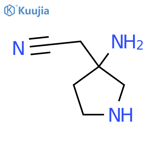 2-(3-Aminopyrrolidin-3-yl)acetonitrile structure