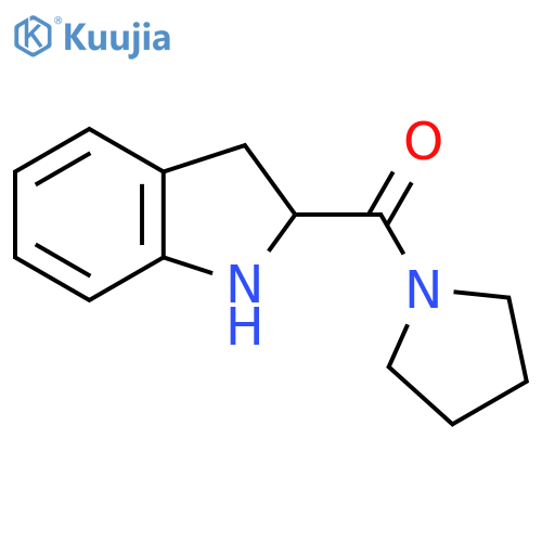 (2,3-Dihydro-1H-indol-2-yl)-pyrrolidin-1-yl-methanone structure