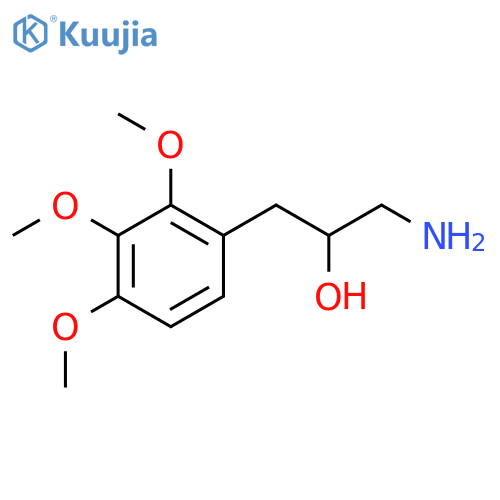 1-Amino-3-(2,3,4-trimethoxyphenyl)propan-2-ol structure