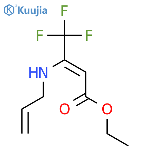 2-Butenoic acid, 4,4,4-trifluoro-3-(2-propenylamino)-, ethyl ester structure
