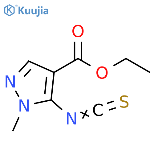 1H-Pyrazole-4-carboxylic acid, 5-isothiocyanato-1-methyl-, ethyl ester structure