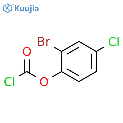 2-bromo-4-chlorophenyl chloroformate structure