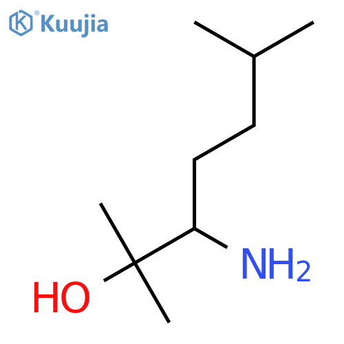 3-Amino-2,6-dimethylheptan-2-ol structure