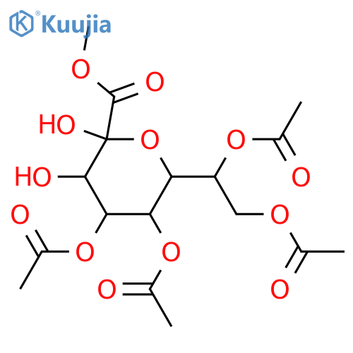 D-glycero-D-talo-2-Octulosonic acid; α-D-Pyranose-form, 4,5,7,8-Tetra-Ac, Me ester structure