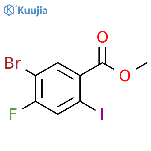 methyl 5-bromo-4-fluoro-2-iodobenzoate structure