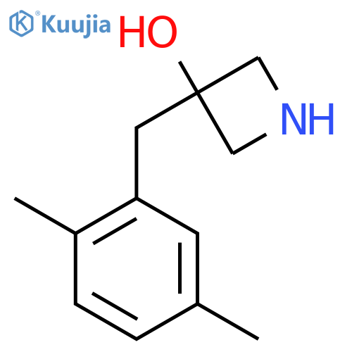 3-(2,5-dimethylphenyl)methylazetidin-3-ol structure