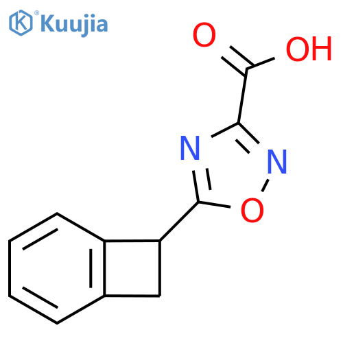 5-{bicyclo4.2.0octa-1,3,5-trien-7-yl}-1,2,4-oxadiazole-3-carboxylic acid structure