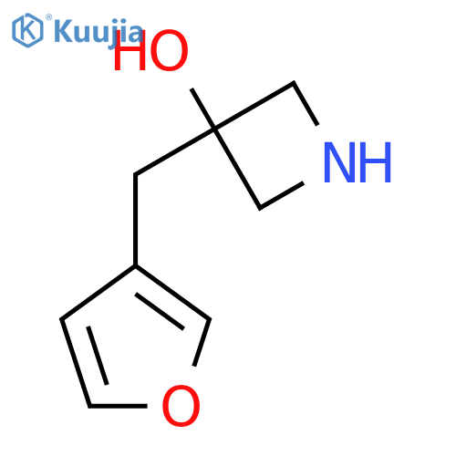 3-(furan-3-yl)methylazetidin-3-ol structure