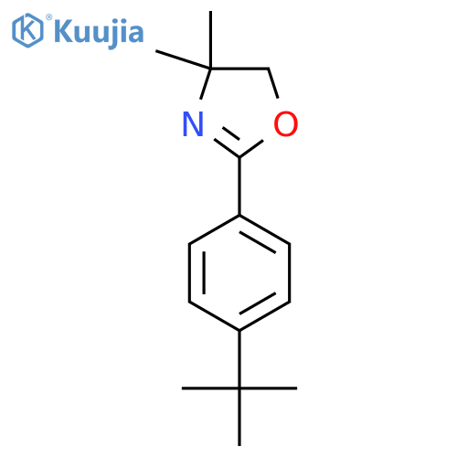 2-(4-(tert-Butyl)phenyl)-4,4-dimethyl-4,5-dihydrooxazole structure