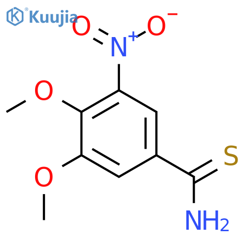 3,4-dimethoxy-5-nitrobenzene-1-carbothioamide structure