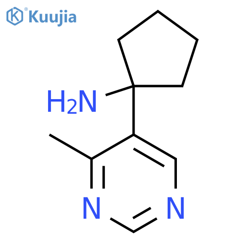 1-(4-methylpyrimidin-5-yl)cyclopentan-1-amine structure