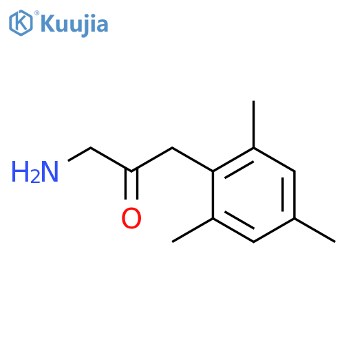 1-amino-3-(2,4,6-trimethylphenyl)propan-2-one structure