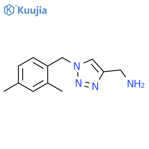 {1-[(2,4-dimethylphenyl)methyl]-1H-1,2,3-triazol-4-yl}methanamine structure