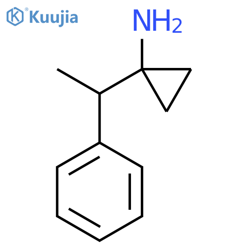 1-(1-phenylethyl)cyclopropan-1-amine structure