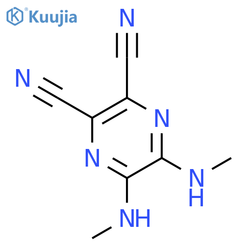 2,3-Pyrazinedicarbonitrile,5,6-bis(methylamino)- structure