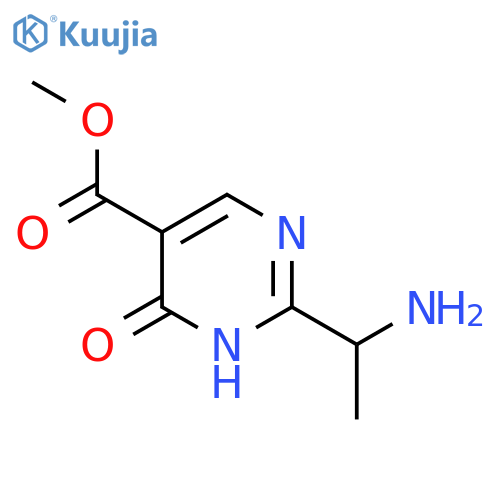 Methyl 2-(1-aminoethyl)-6-oxo-1,6-dihydropyrimidine-5-carboxylate structure