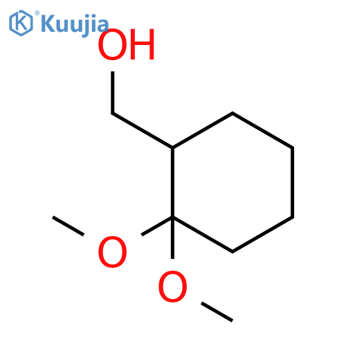 (2,2-dimethoxycyclohexyl)methanol structure
