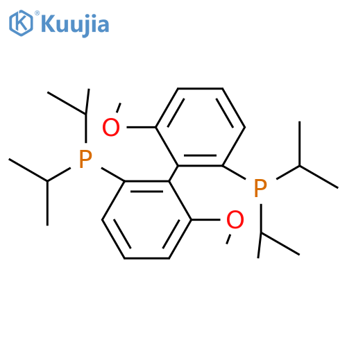 (R)-(+)-2,2''-Bis(di-i-propylphosphino)-6,6''-dimethoxy-1,1''-biphenyl,min.97% structure