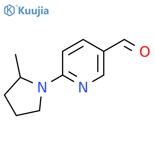 6-(2-Methylpyrrolidin-1-yl)pyridine-3-carbaldehyde structure