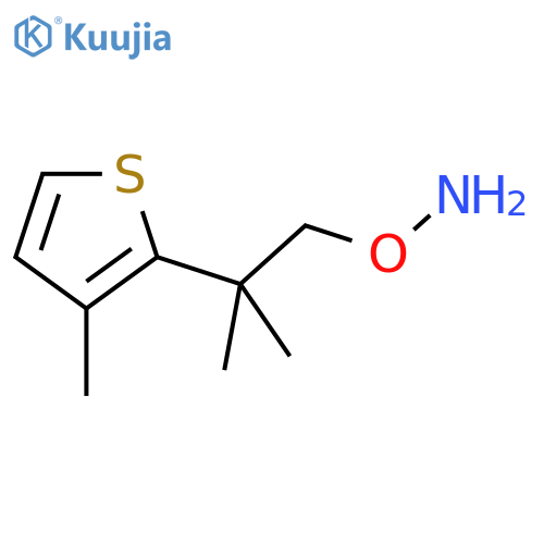 O-2-methyl-2-(3-methylthiophen-2-yl)propylhydroxylamine structure