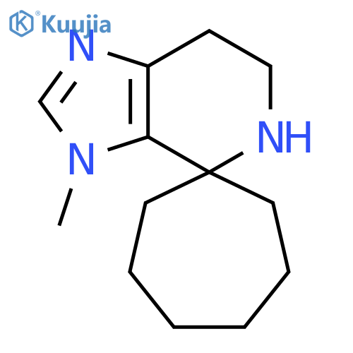 3'-methyl-3',5',6',7'-tetrahydrospirocycloheptane-1,4'-imidazo4,5-cpyridine structure