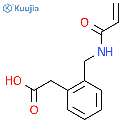 2-{2-(prop-2-enamido)methylphenyl}acetic acid structure