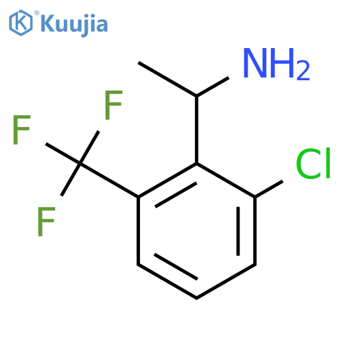 1-2-chloro-6-(trifluoromethyl)phenylethan-1-amine structure