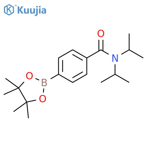 N,N-Diisopropyl-4-(4,4,5,5-tetramethyl-1,3,2-dioxaborolan-2-yl)benzamide structure