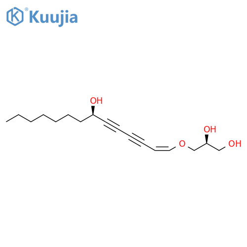 1,2-Propanediol, 3-[[(1Z,7R)-7-hydroxy-1-tetradecene-3,5-diynyl]oxy]-, (2S)- (9CI) structure