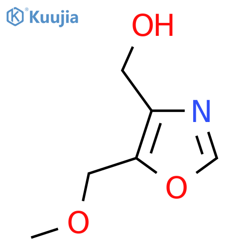 5-(methoxymethyl)-1,3-oxazol-4-ylmethanol structure