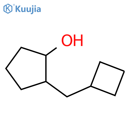 2-(cyclobutylmethyl)cyclopentan-1-ol structure