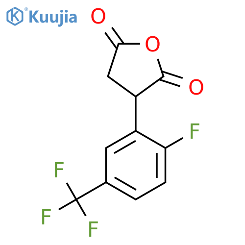 3-2-fluoro-5-(trifluoromethyl)phenyloxolane-2,5-dione structure